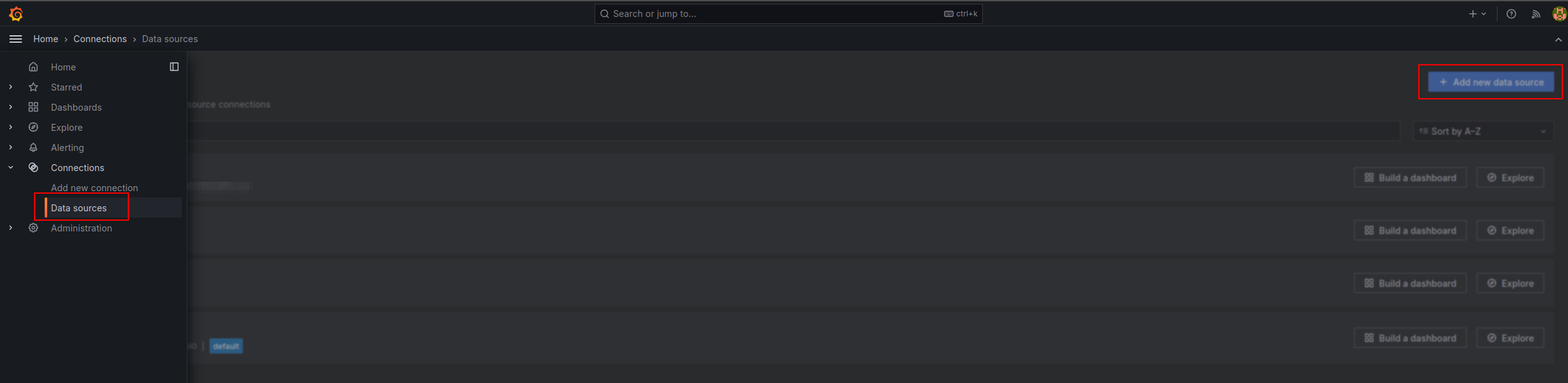 grafana add new data source ui screenshot