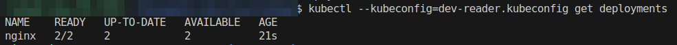 get deployments screenshot