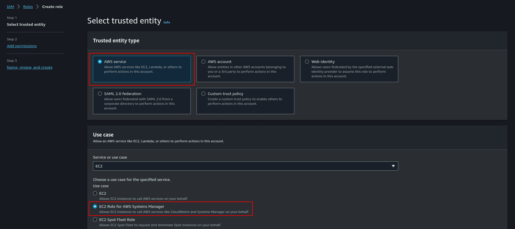 add trusted entity